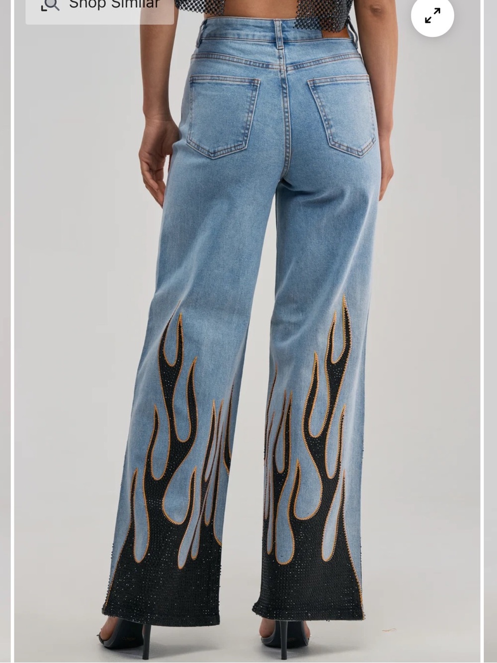 Akira ON FIRE RELAXED DENIM - Picture 3 of 6